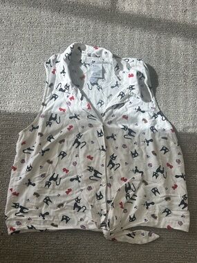 Kiki’s delivery service jiji tie front tank top